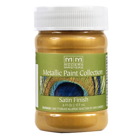 Modern Masters Metallic Paint, Water Base, Iridescent Gold, 6 oz ME194